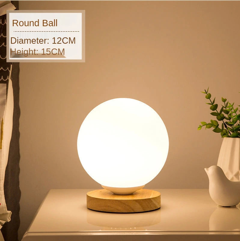 Lampe de Chevet Design Verre - Lumière Chaude Cocooning