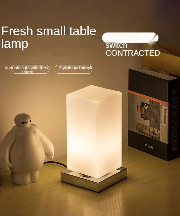 Lampe de Chevet Design Verre - Lumière Chaude Cocooning