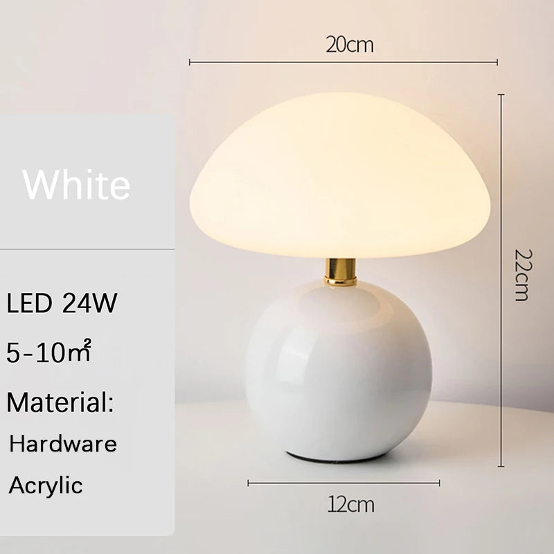 Lampe de Chevet USB Rose/Orange - Lumière Tamisée Rechargeable