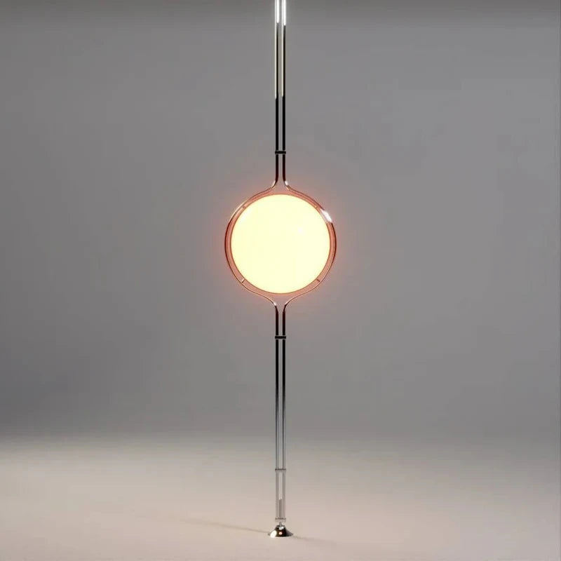 Lampe de chevet metal chrome design moderne avec base blanche