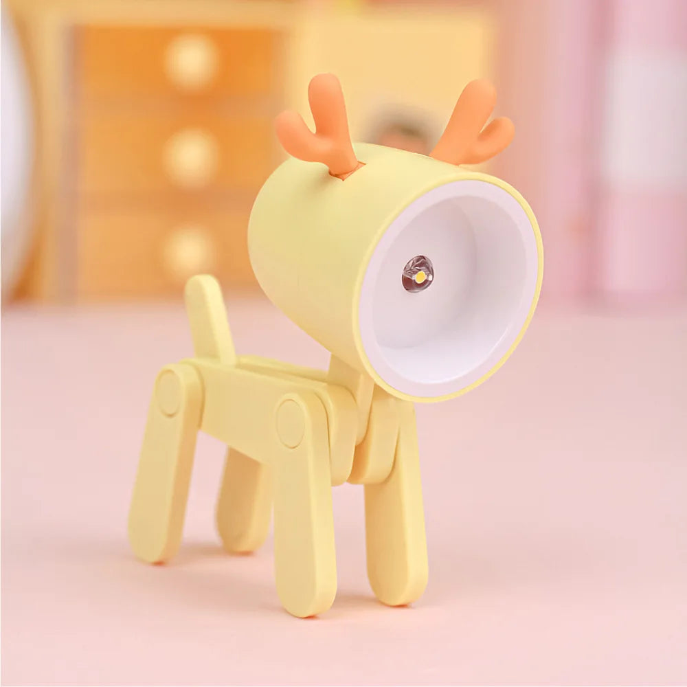 Lampe de Chevet LED Portable - Design Mignon, Lumière Douce