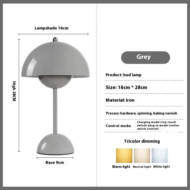 Lampe de Chevet Fleur Tactile – Éclairage Rechargeable Cozy