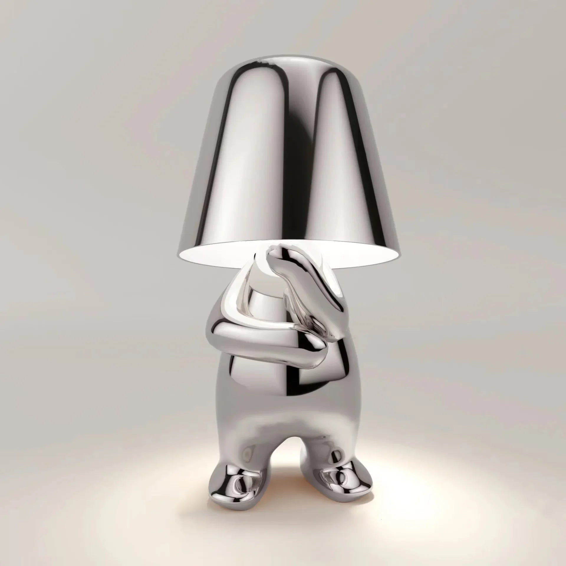 Lampe de Chevet Tactile Design Doré – Lumière Rechargeable USB