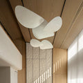 Lampe de chevet suspendue minimaliste abat-jour soie