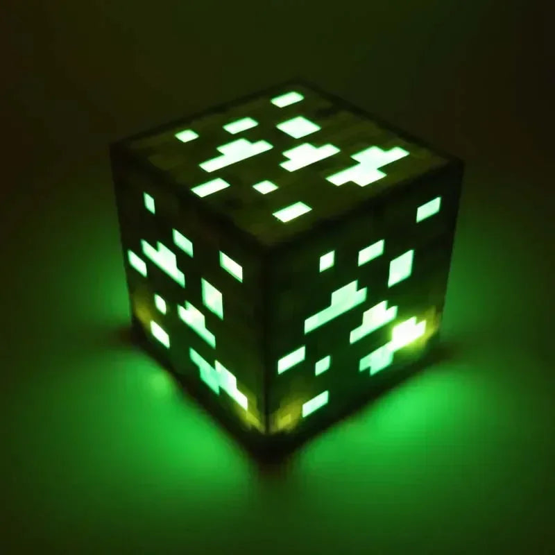Lampe de Chevet LED Minecraft - Lumière Douce Rechargeable