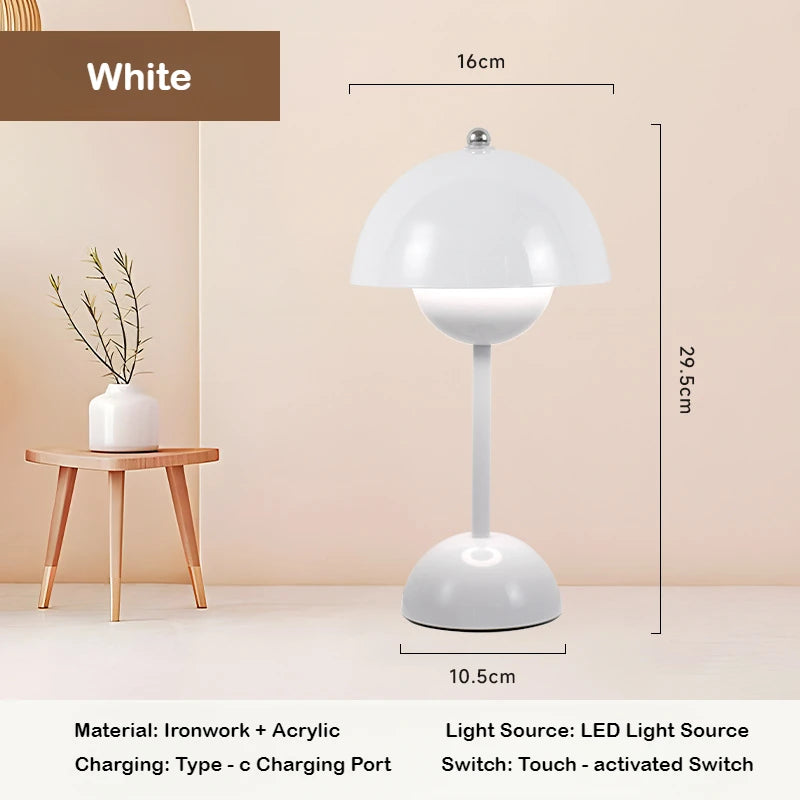 Lampe de Chevet Fleur Tactile – Éclairage Rechargeable Cozy