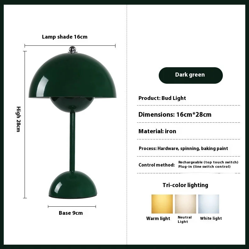 Lampe de Chevet Fleur Tactile – Éclairage Rechargeable Cozy
