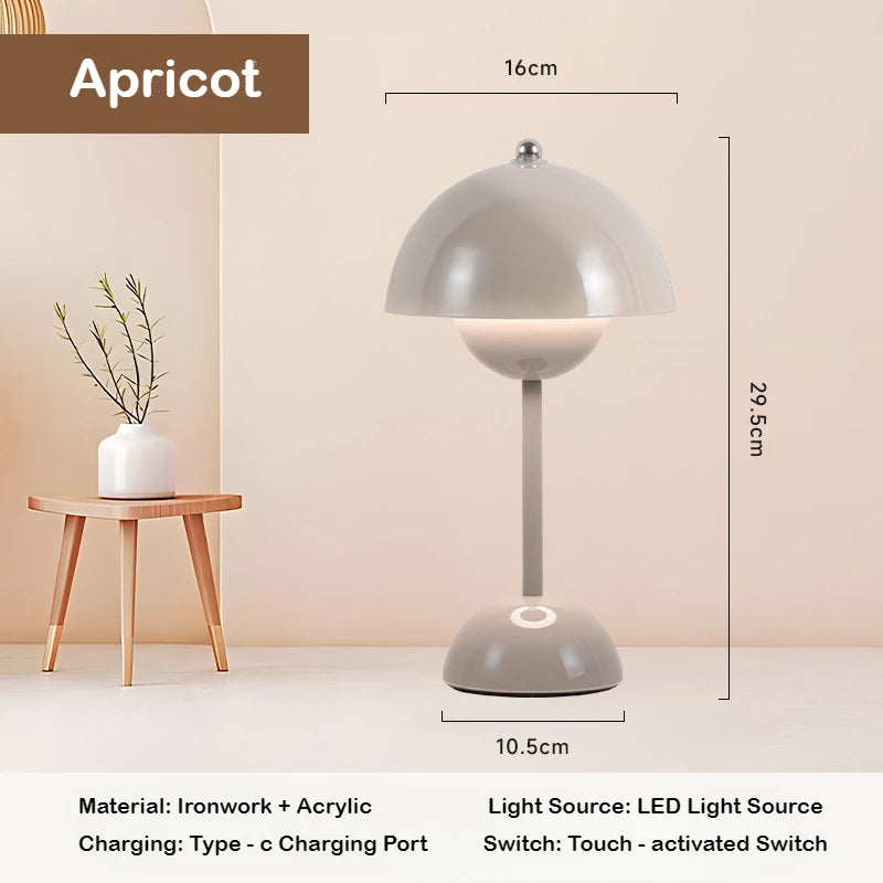 Lampe de Chevet Fleur Tactile – Éclairage Rechargeable Cozy