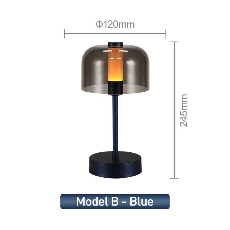 Lampe de Chevet Rechargeable Design Nordique - Lumière Chaude