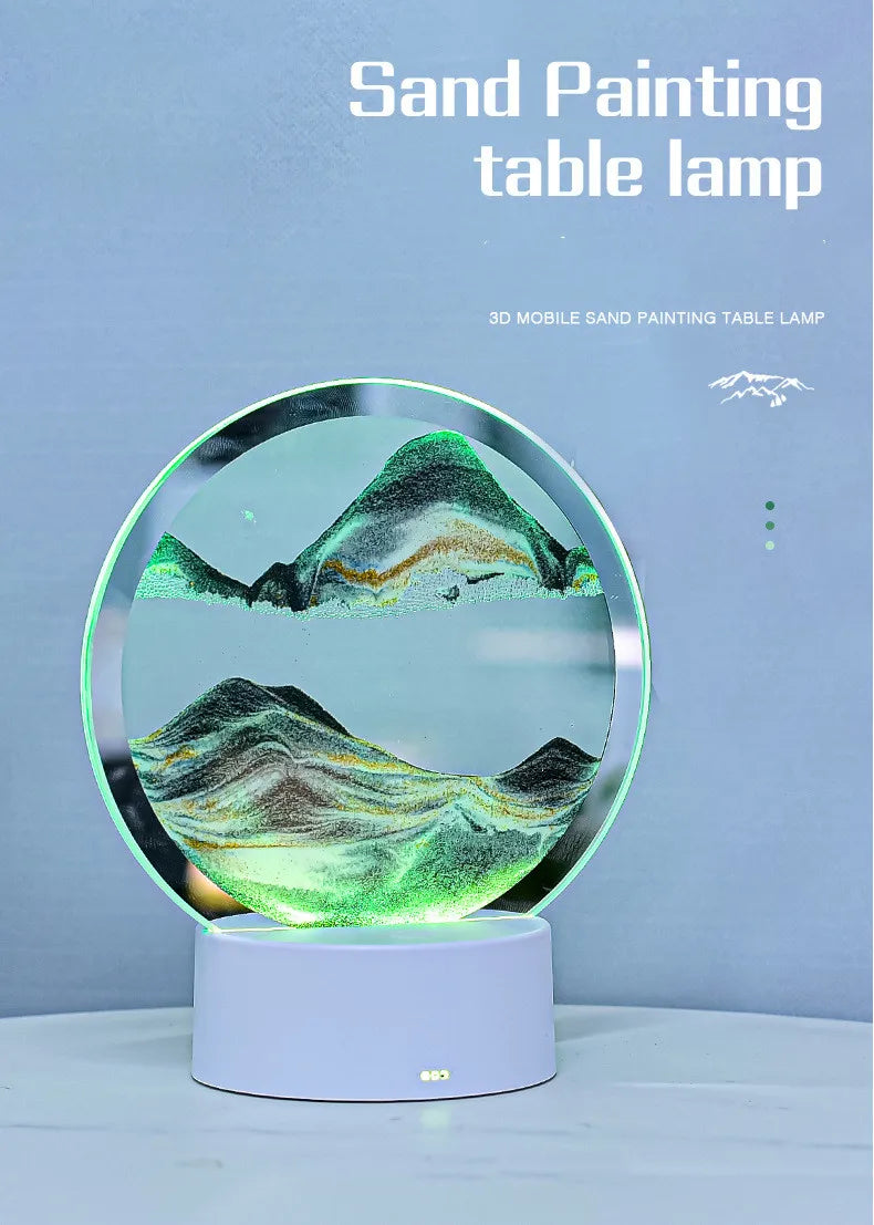 Lampe de Chevet Sable Mouvant LED - Ambiance Cosy Rechargeable