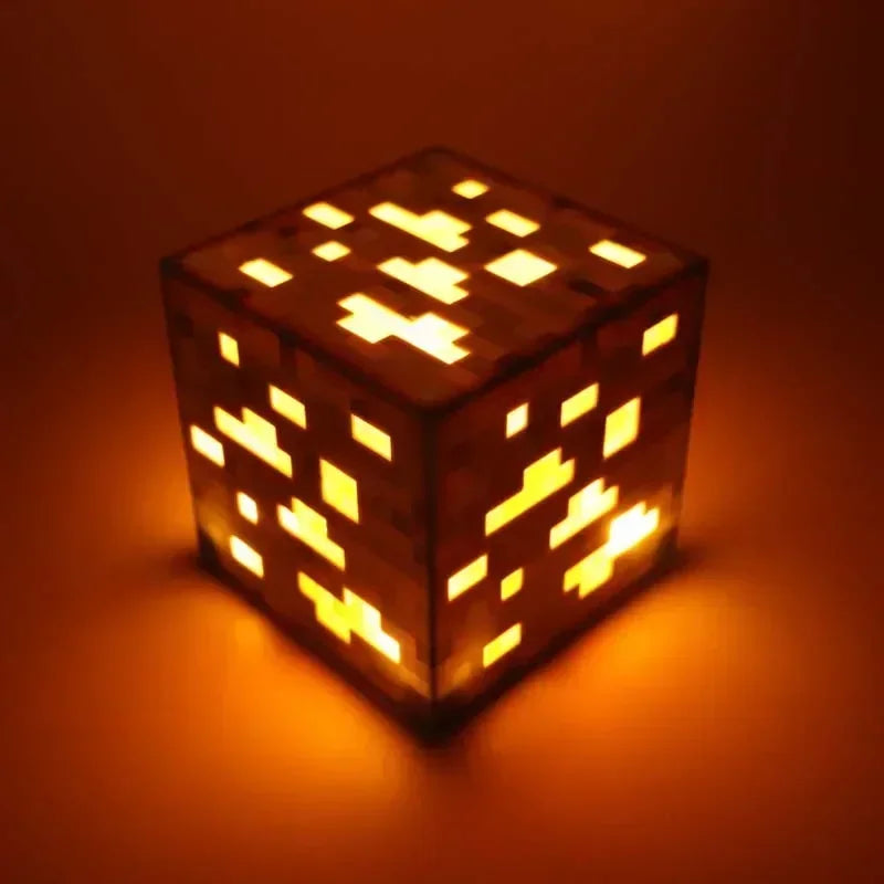 Lampe de Chevet LED Minecraft - Lumière Douce Rechargeable
