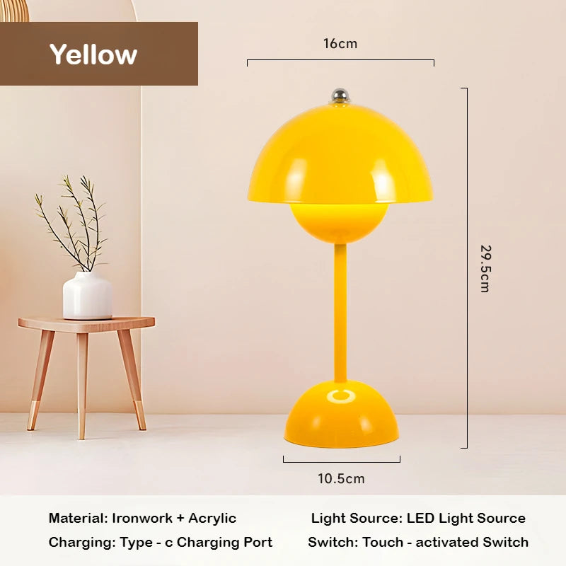 Lampe de Chevet Fleur Tactile – Éclairage Rechargeable Cozy