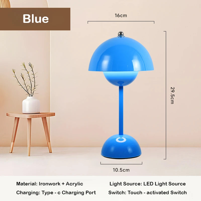 Lampe de Chevet Fleur Tactile – Éclairage Rechargeable Cozy