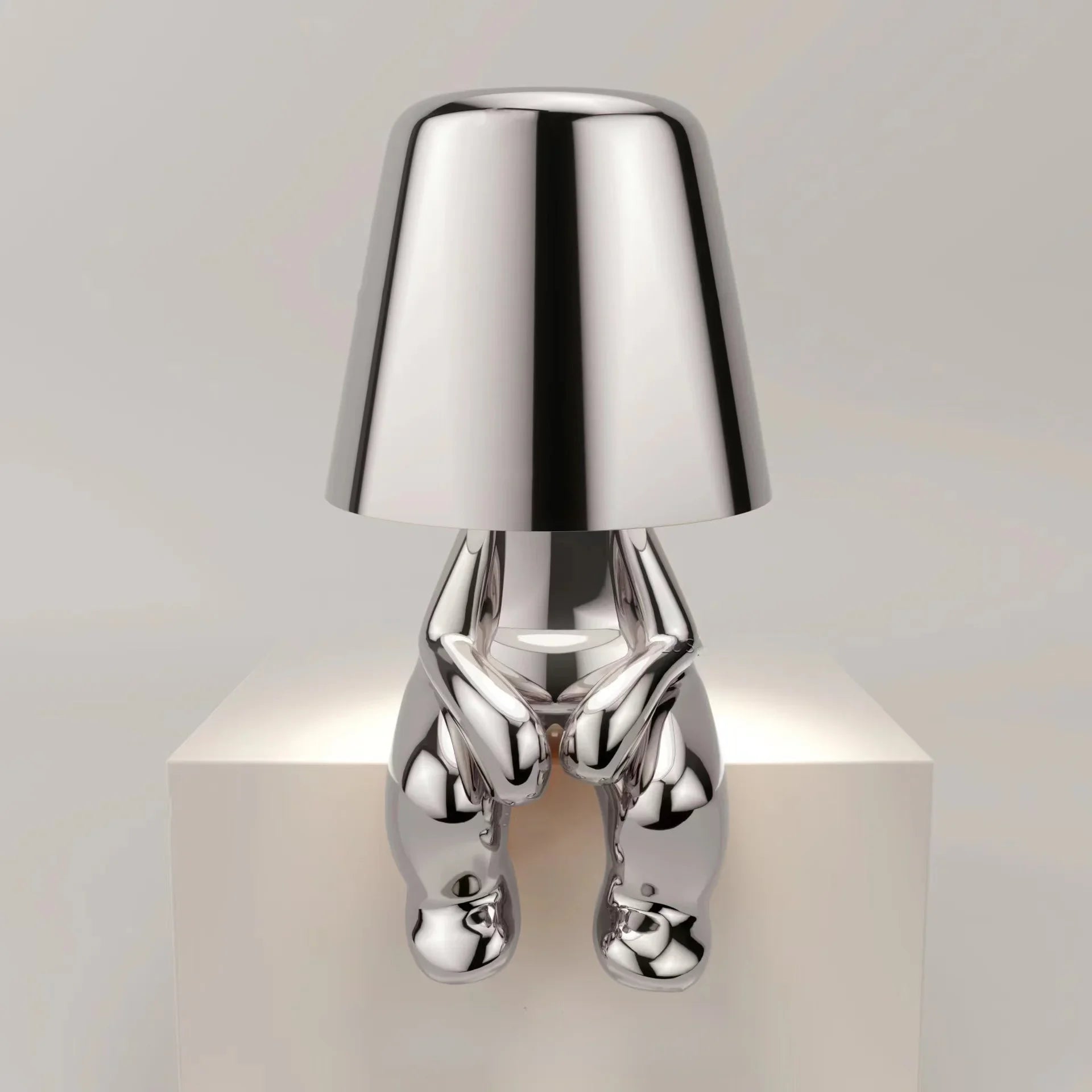 Lampe de Chevet Tactile Design Doré – Lumière Rechargeable USB