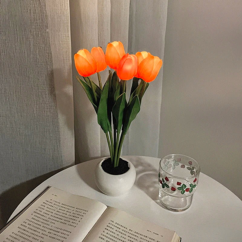 Lampe de Chevet Tulipe LED – Ambiance Douce et Design Élégant