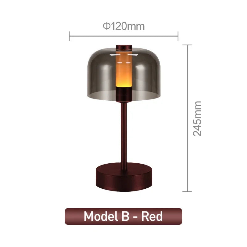 Lampe de Chevet Rechargeable Design Nordique - Lumière Chaude