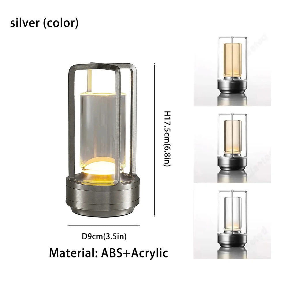 Lampe de Chevet Tactile Rechargeable – Lumière Chaude Ajustable