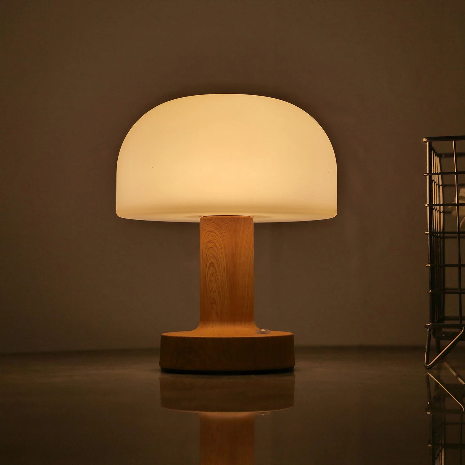 Lampe de Chevet Champignon LED Rechargeable - Lumière Tamisée Tactile