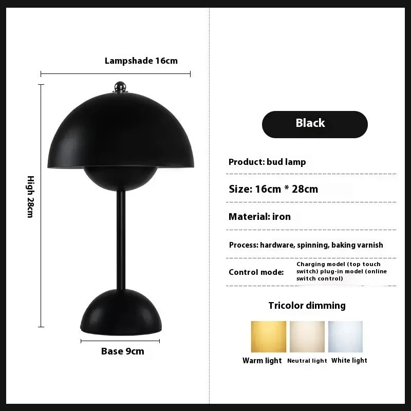 Lampe de Chevet Fleur Tactile – Éclairage Rechargeable Cozy