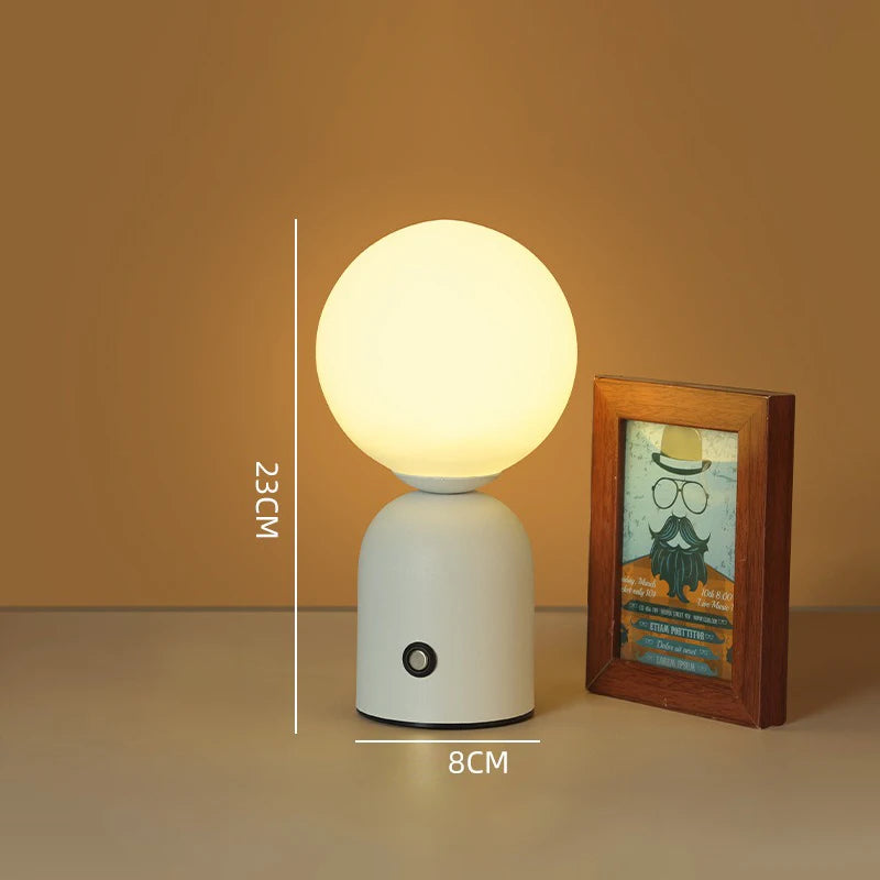 Lampe de Chevet LED Rechargeable USB-C - Lumière Douce Cocooning