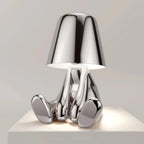 Lampe de Chevet Tactile Design Doré – Lumière Rechargeable USB