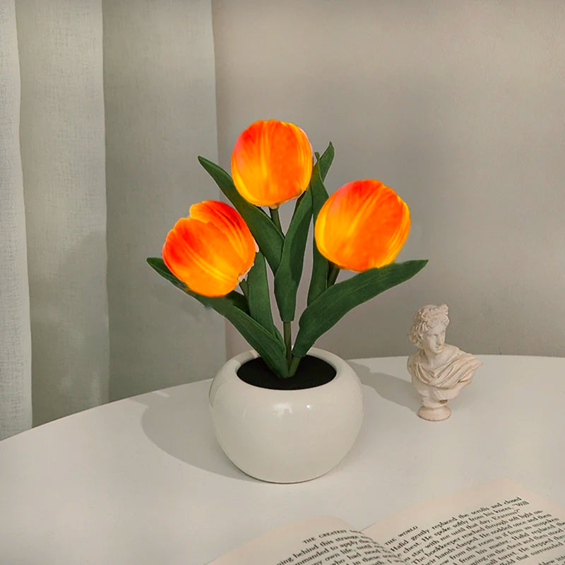 Lampe de Chevet Tulipe LED – Ambiance Douce et Design Élégant