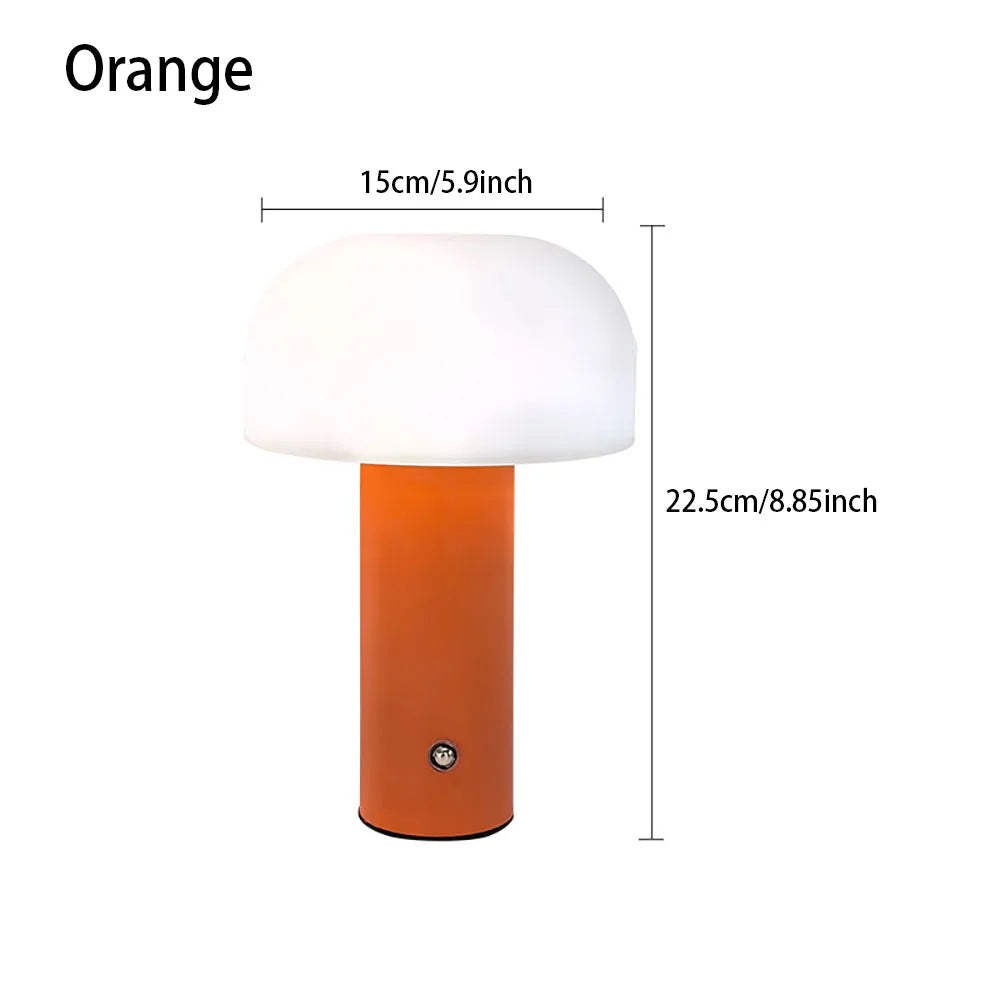 Lampe de Chevet Champignon LED Rechargeable 3 Intensités