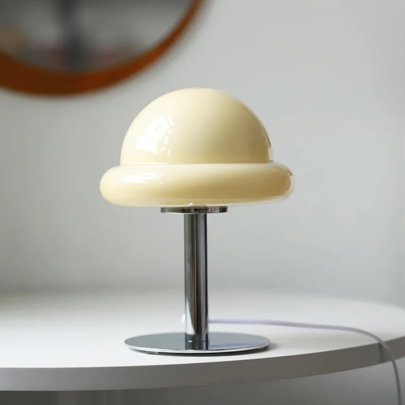 Lampe de Chevet Rétro en Verre Design Bauhaus Ambiance Cosy