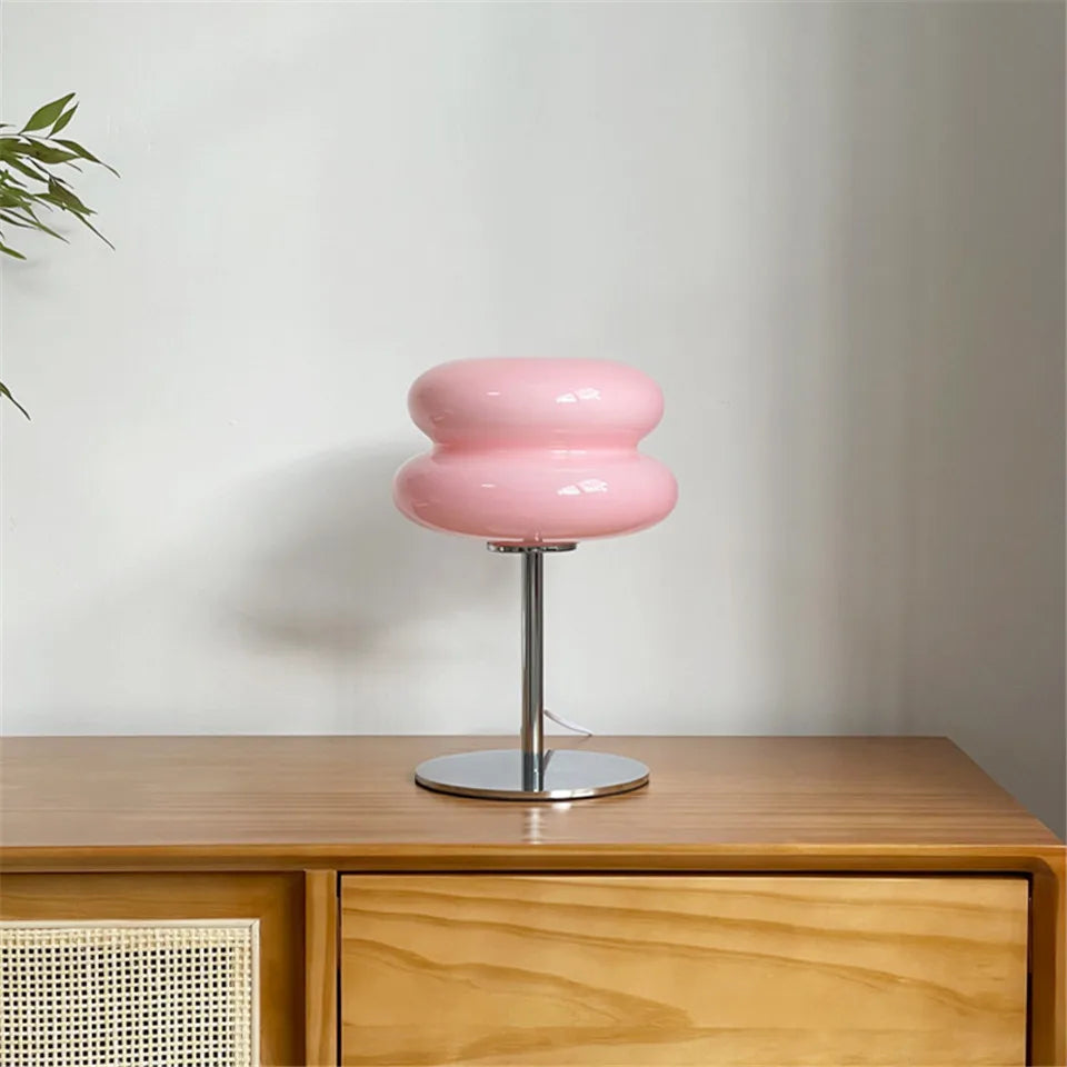 Lampe de Chevet Verre Design - Lumière Chaude Dimmable LED