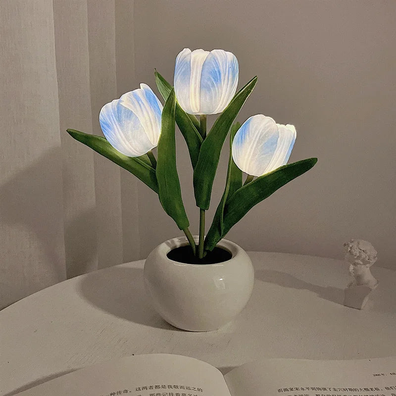 Lampe de Chevet Tulipe LED – Ambiance Douce et Design Élégant