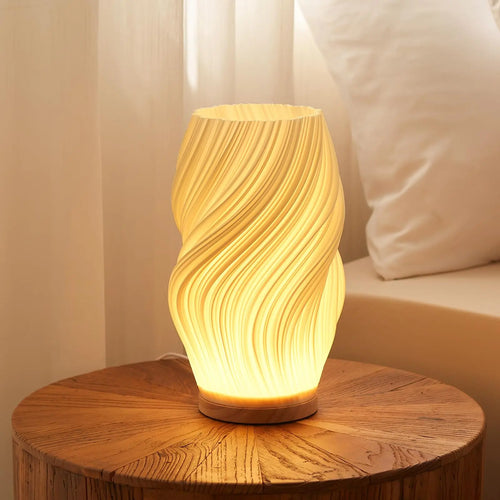 Lampe de Chevet 3D Dimmable - Lumière Chaude Rechargeable