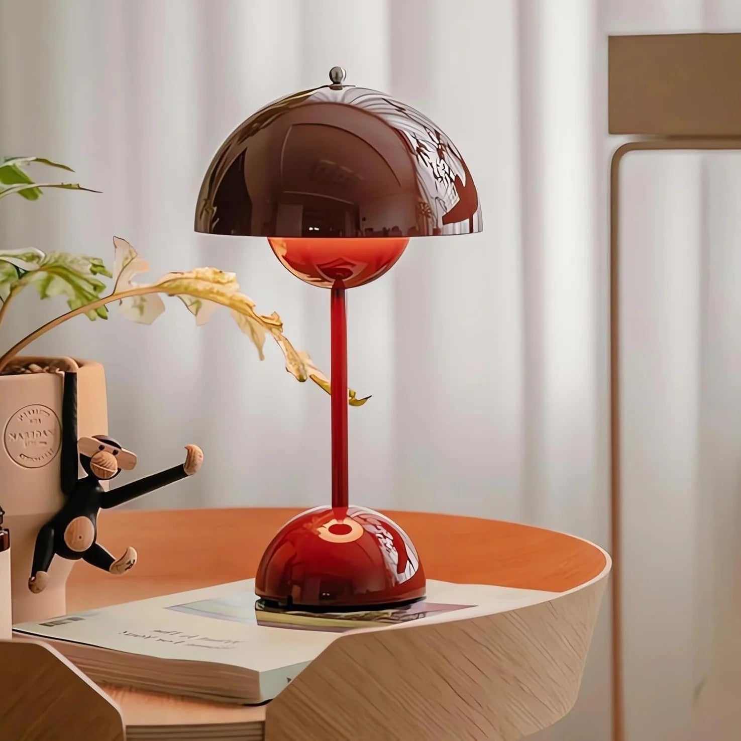 Lampe de chevet tactile avec lumière chaude, socle en métal, contrôle tactile