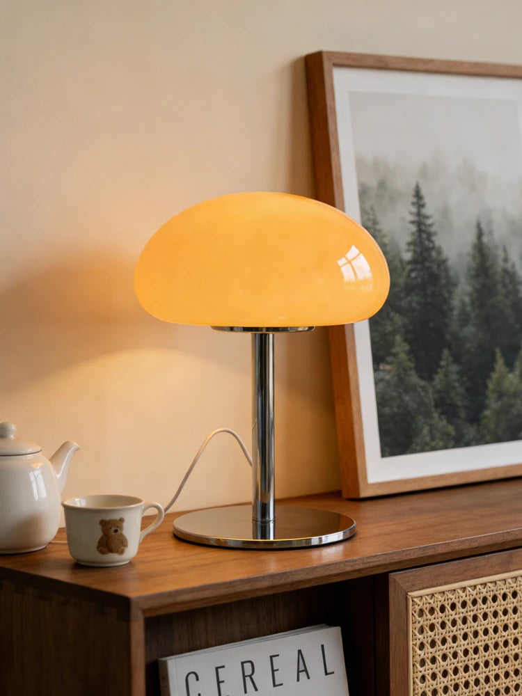 Lampe de Chevet Nuage Crème, Design Élégant, Lumière Chaude