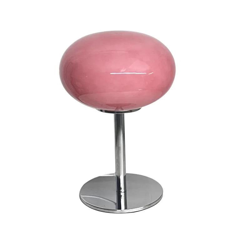 Lampe de Chevet Verre Macaron - Lumière Tamisée 3 Modes