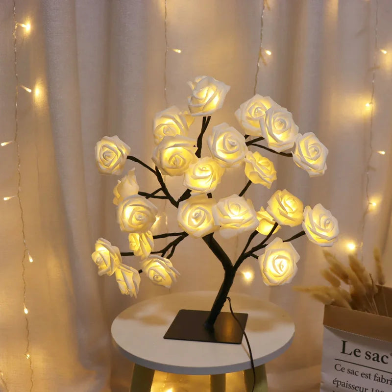 Lampe de Chevet Rose LED USB - Veilleuse Cosy pour Chambre