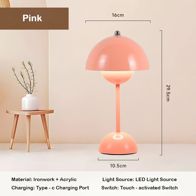 Lampe de Chevet Fleur Tactile – Éclairage Rechargeable Cozy
