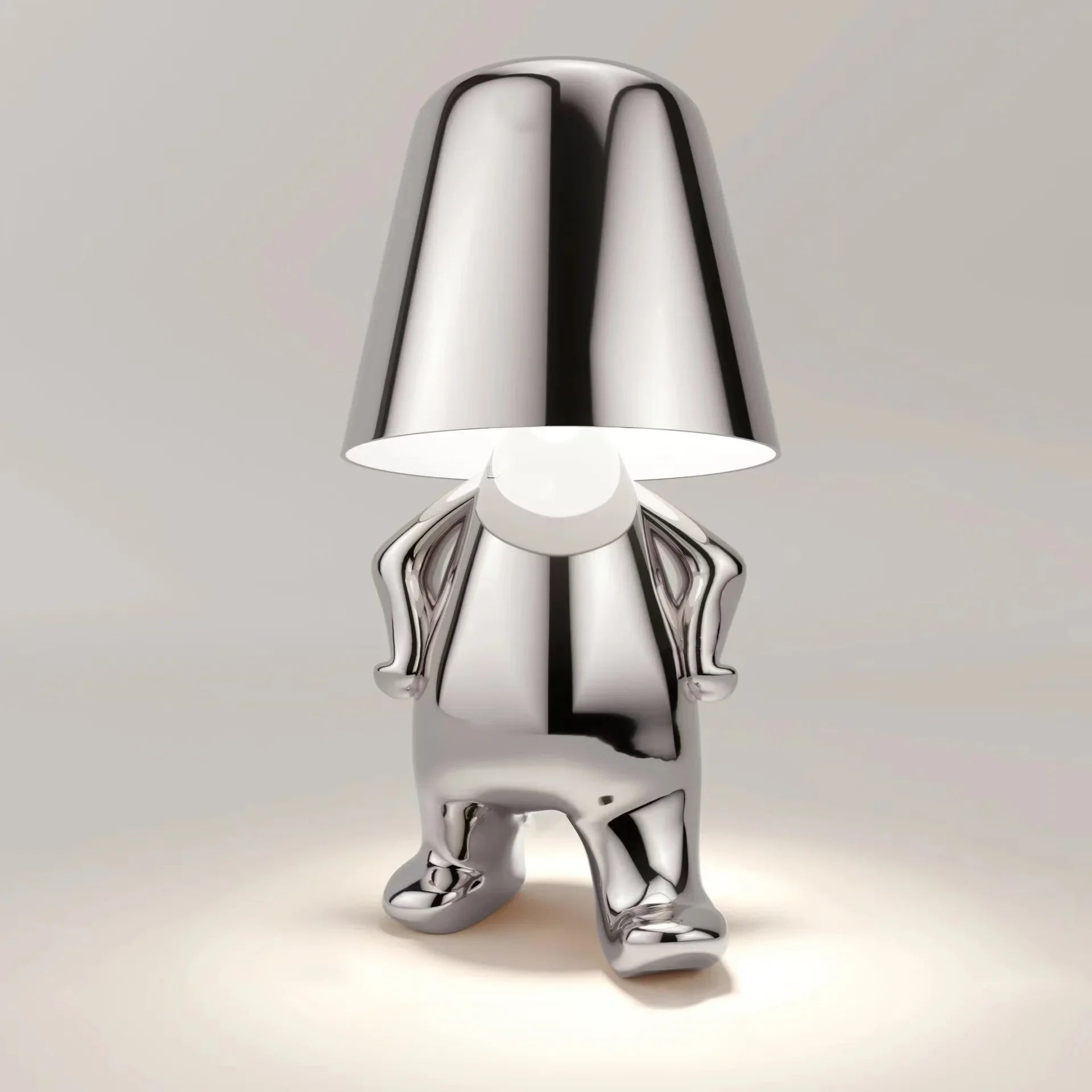 Lampe de Chevet Tactile Design Doré – Lumière Rechargeable USB