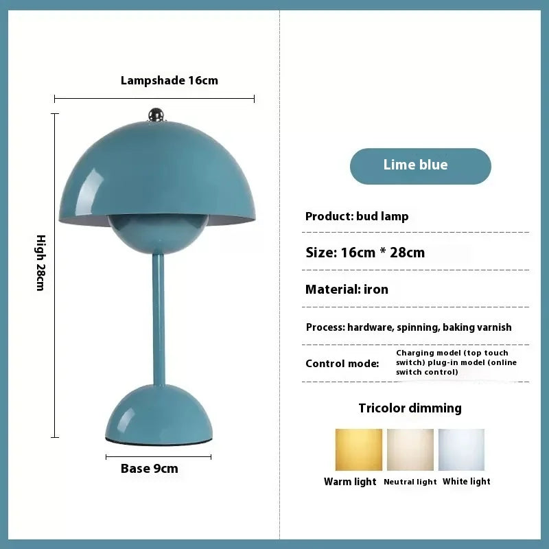 Lampe de Chevet Fleur Tactile – Éclairage Rechargeable Cozy
