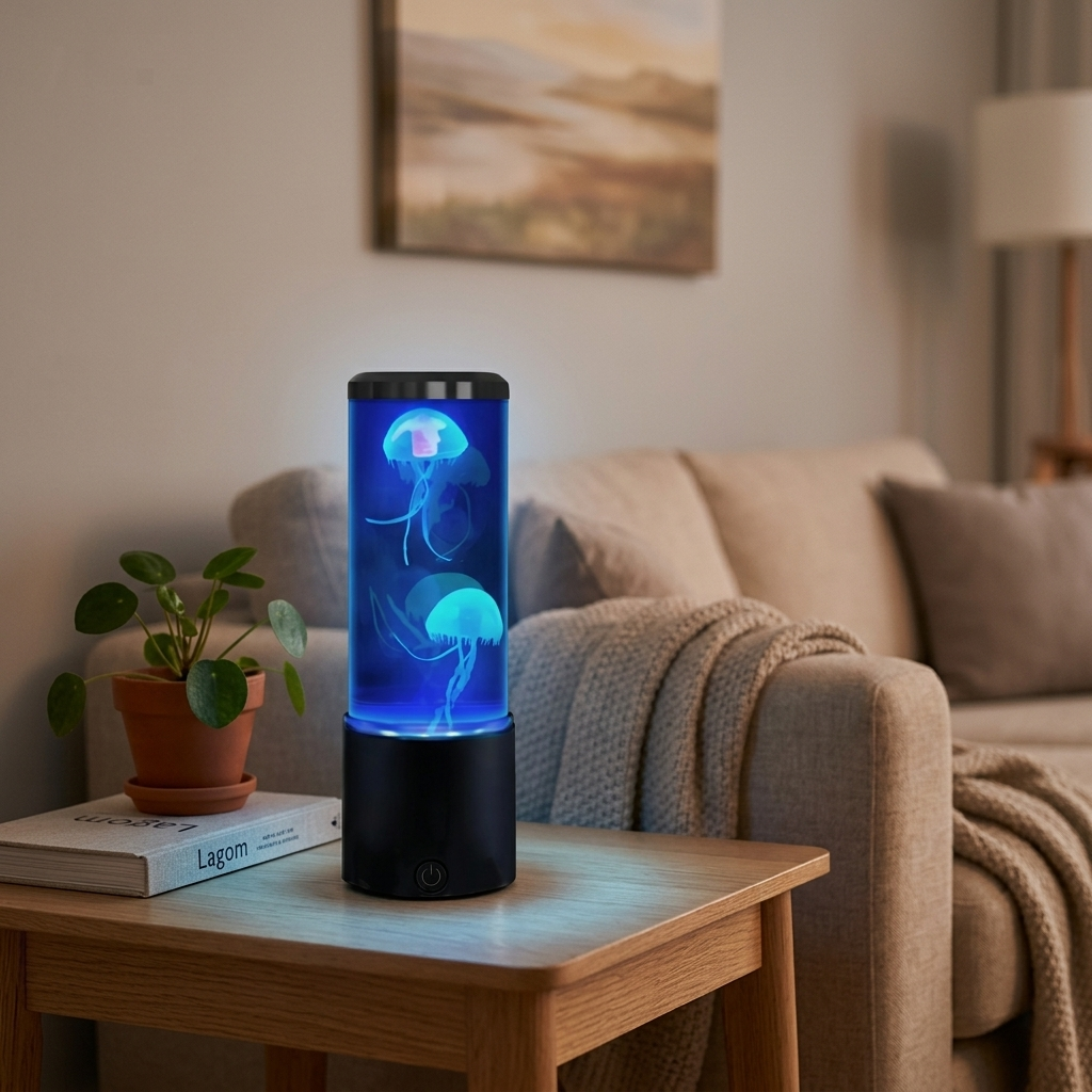 Lampe de Chevet Méduses LED 7 Couleurs - Ambiance Cocooning