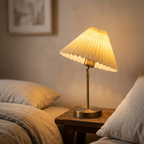 Lampe de Chevet Design Plissée LED - Ambiance Nordique