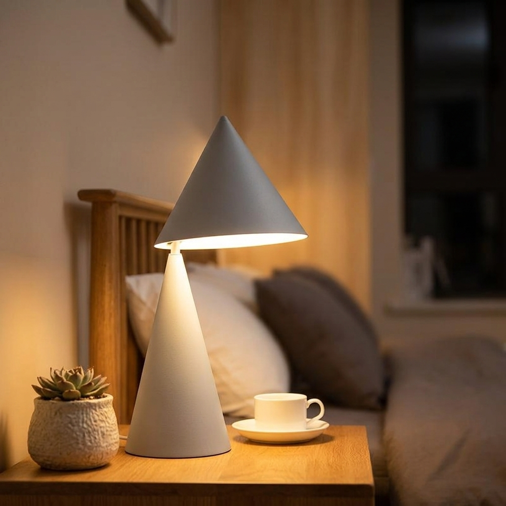 Lampe de Chevet Minimaliste LED Design Noir