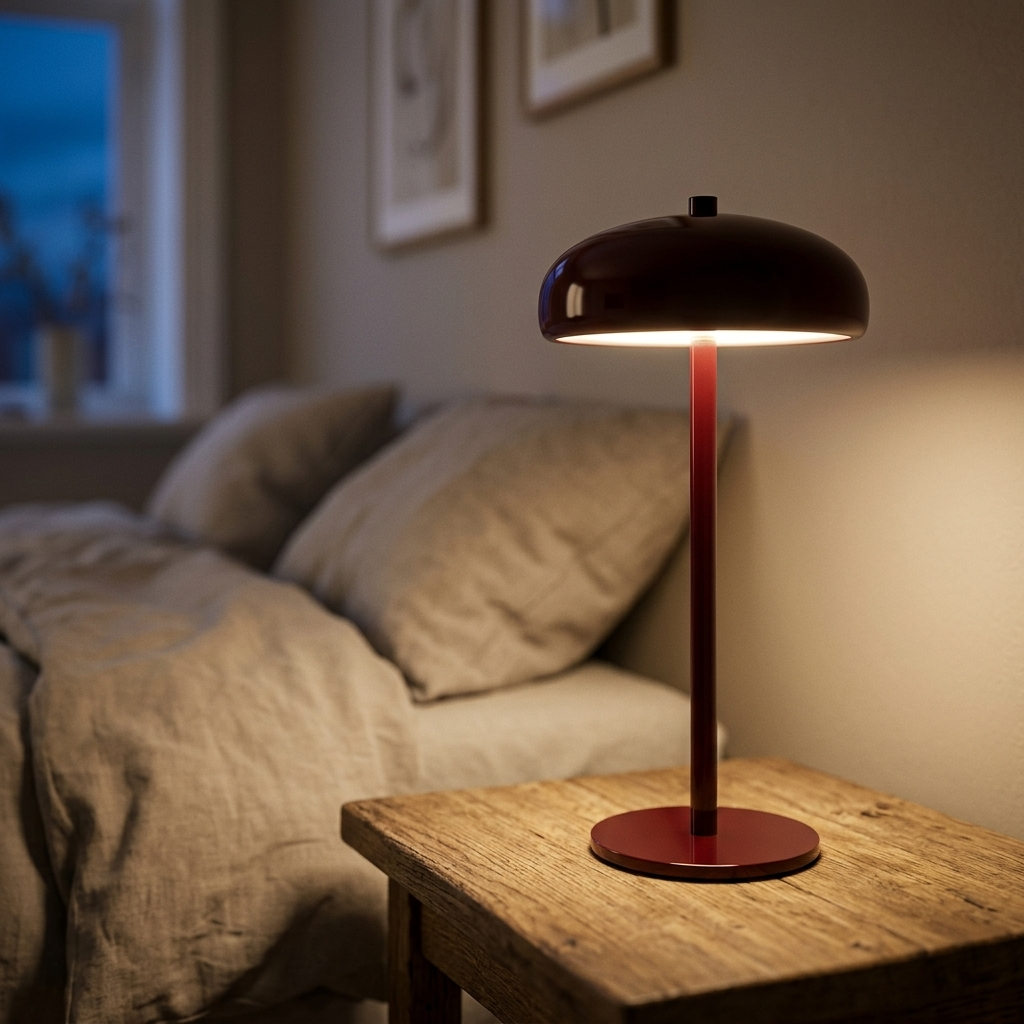 Lampe de chevet tactile rechargeable en métal, lumière chaude tamisée