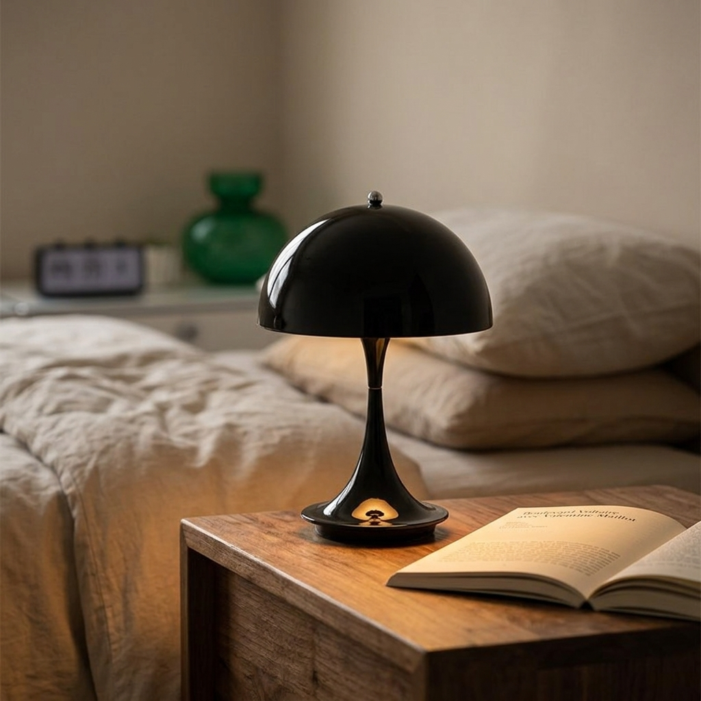 Lampe de Chevet Champignon LED Dimmable USB Rechargeable