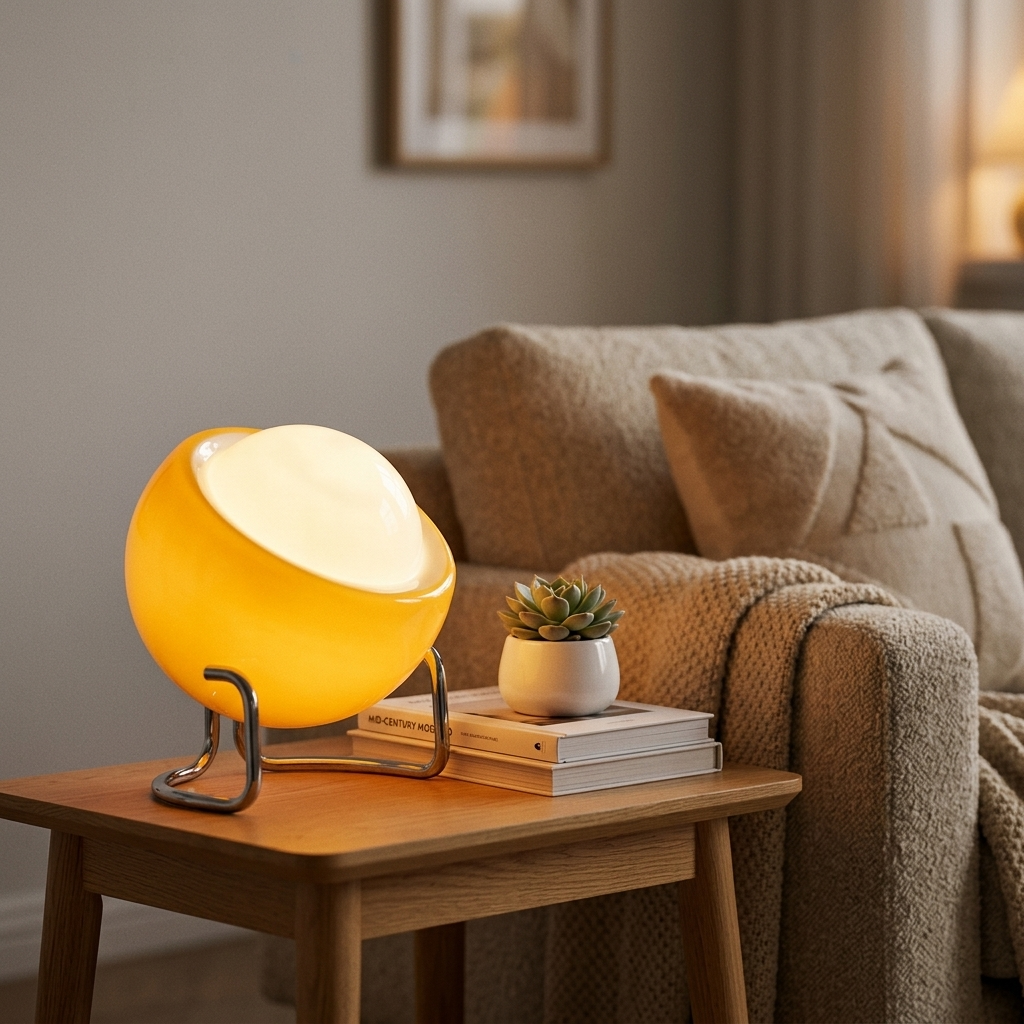 Lampe de Chevet Verre LED - Lumière Douce pour Cocon Nocturne