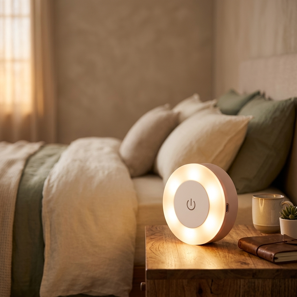 Lampe de Chevet Tactile USB Rechargeable 3 Modes Lumière