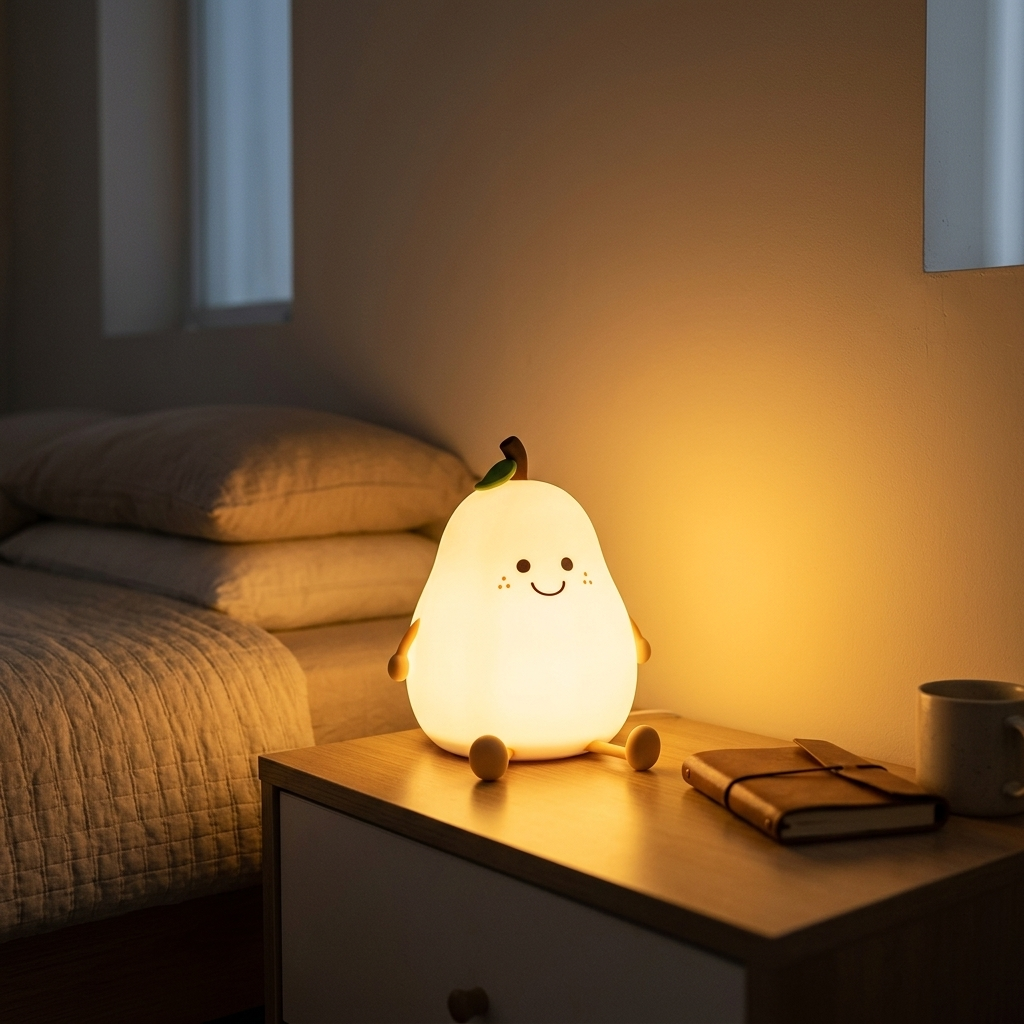 Lampe de Chevet Silicone 7 Couleurs Dimmable USB