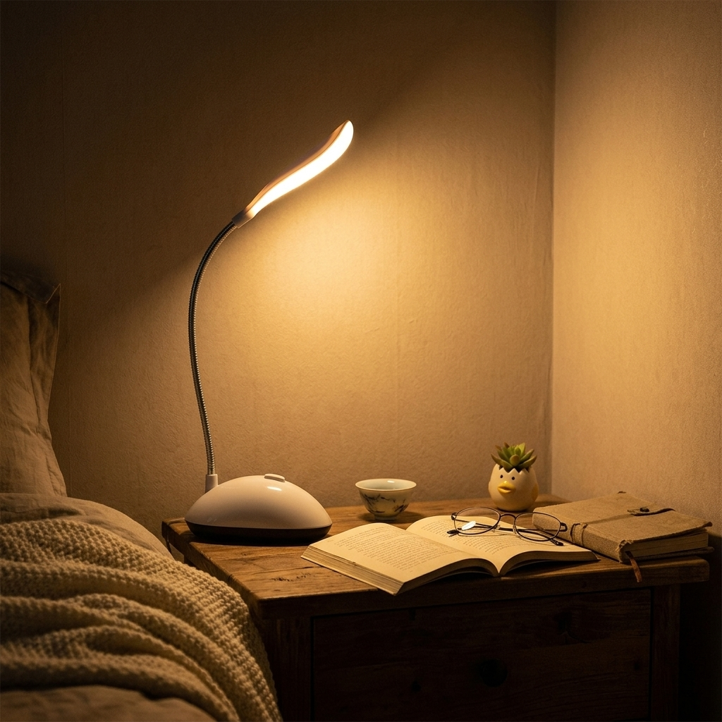 Lampe de Chevet LED Pliable - Lumière Douce pour Nuits Cosy