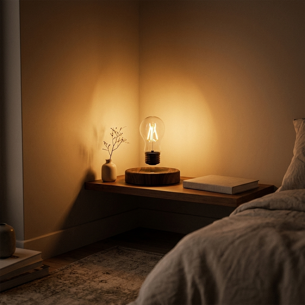 Lampe de Chevet Flottante LED - Lumière Douce et Design Moderne