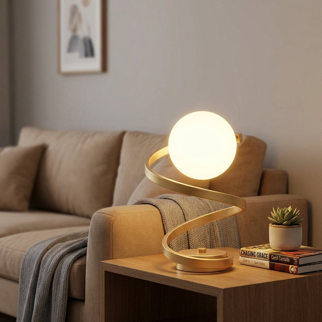 Lampe de Chevet LED Design Nordique – Lumière Douce et Chaude