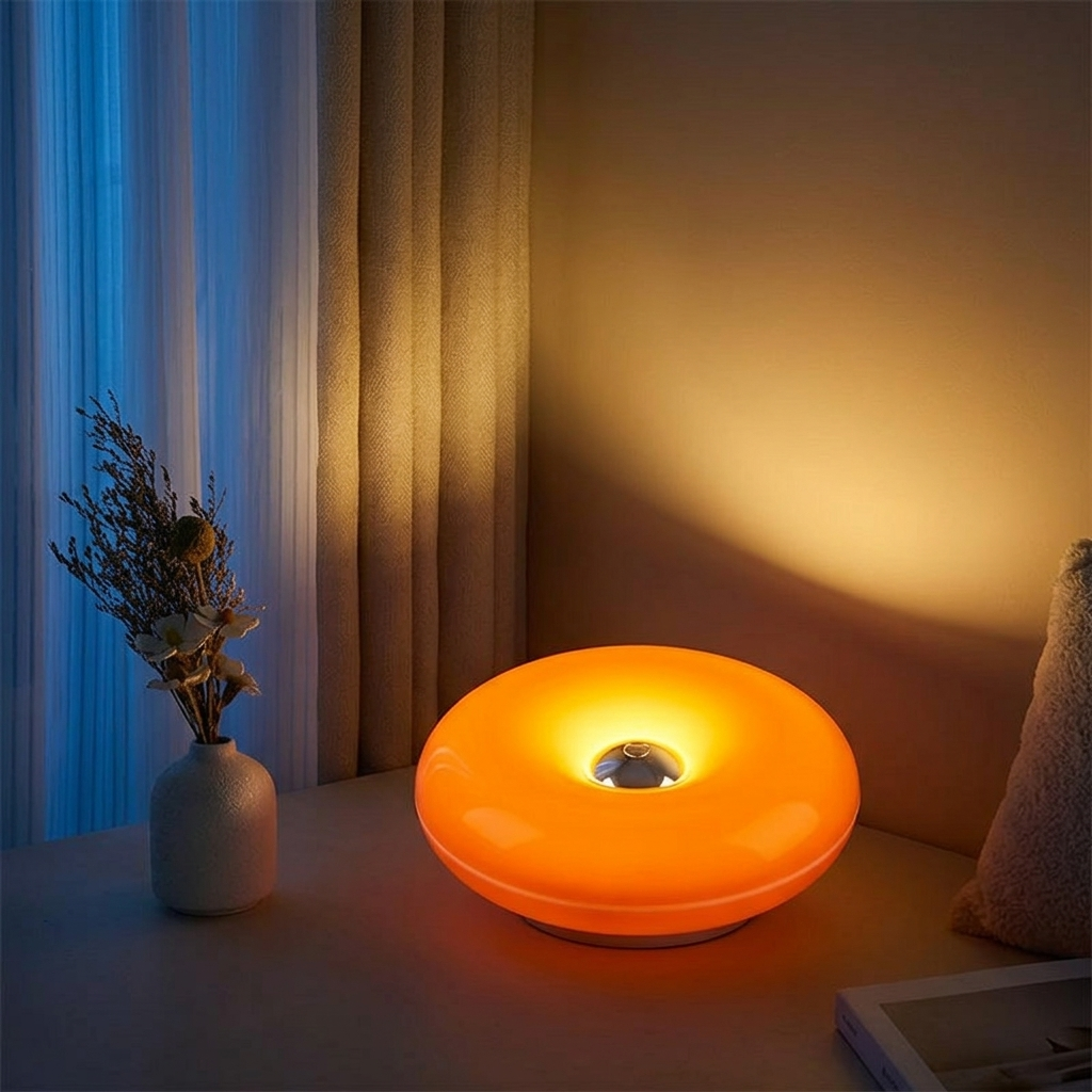 Lampe de Chevet Donut Rechargeable - 3 Lumières Cosy